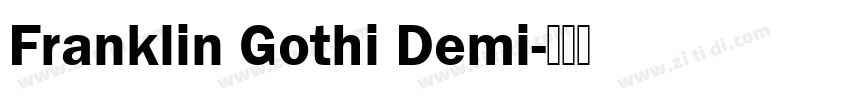 Franklin Gothi Demi字体转换